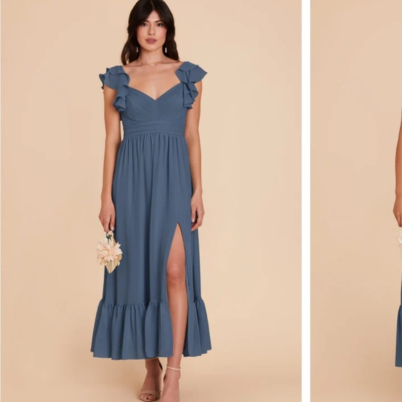 Birdy Grey Michelle Chiffon Bridesmaids Dress New With Tags Size M Twilight - Picture 7 of 7